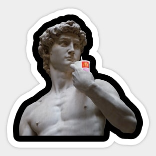 Minimalist Aesthetic - Statue of David (Any color) Sticker